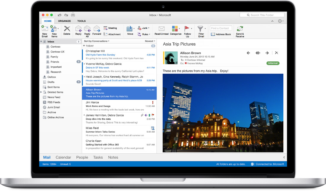 office for mac shared mailbox